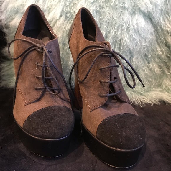 BARNEYS NEW YORK Cap toe Oxford Platform - Picture 2 of 8